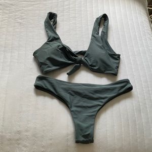 Green Shein Bikini/ Swimsuit